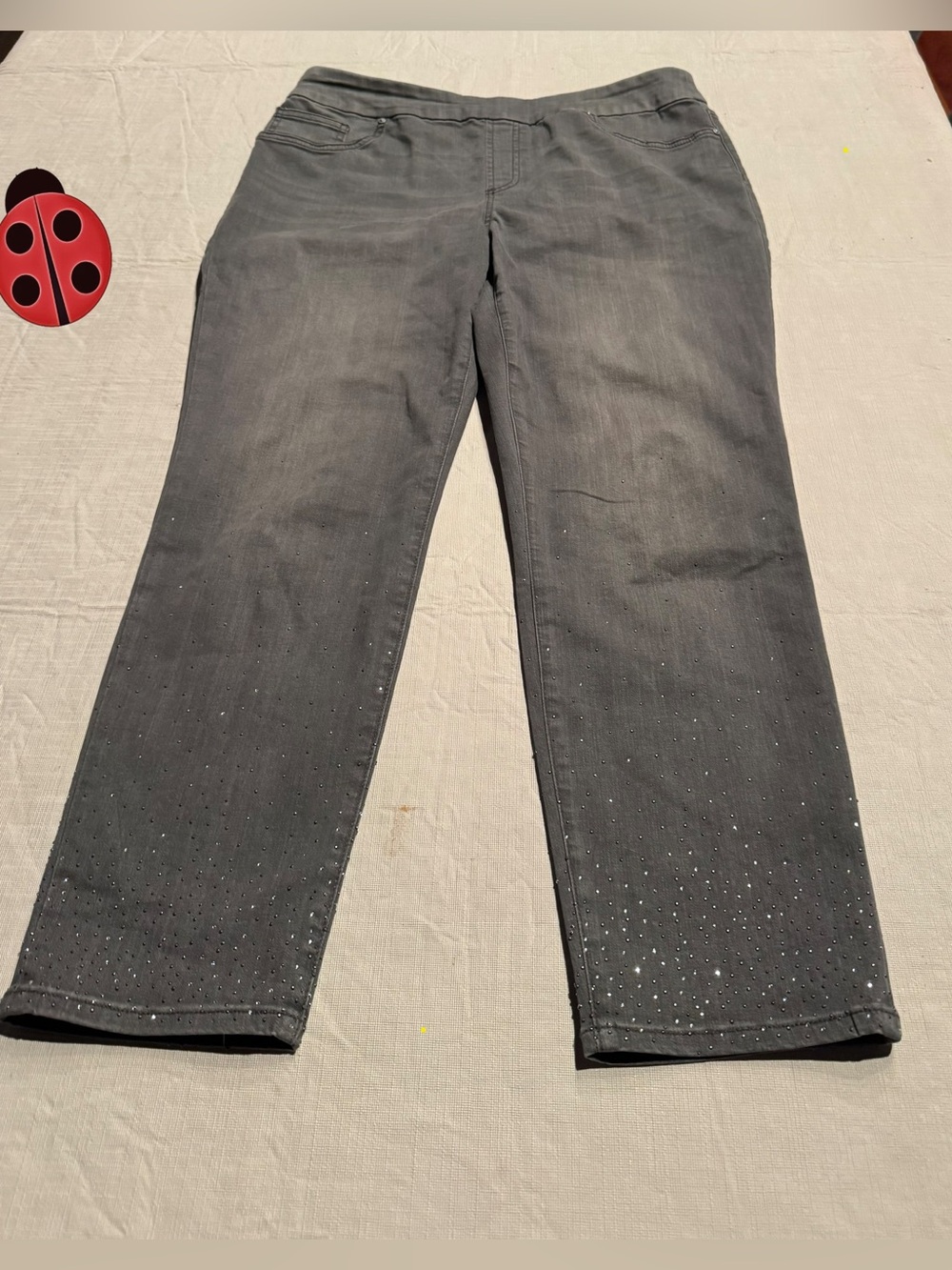 Chico's Gray Pull-On Ankle Jeans